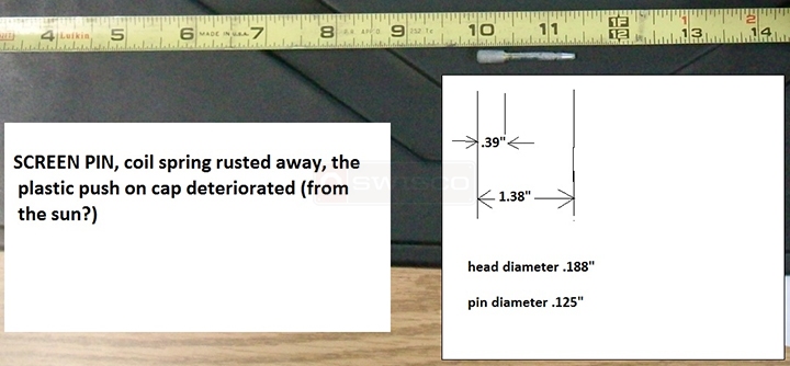 User submitted a photo of a screen pin.