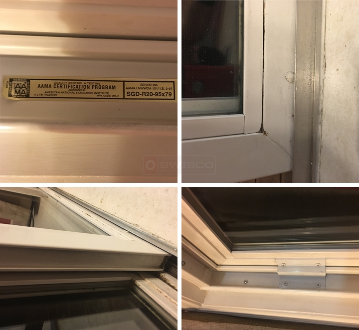 User submitted photos of patio door hardware.