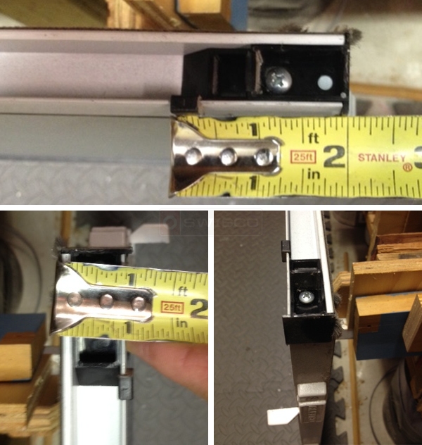 User submitted photos of a top sash guide.