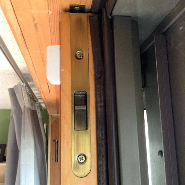 User submitted a photo of patio door hardware.