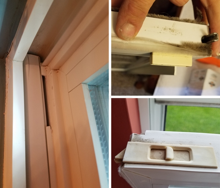 User submitted photos of window hardware.