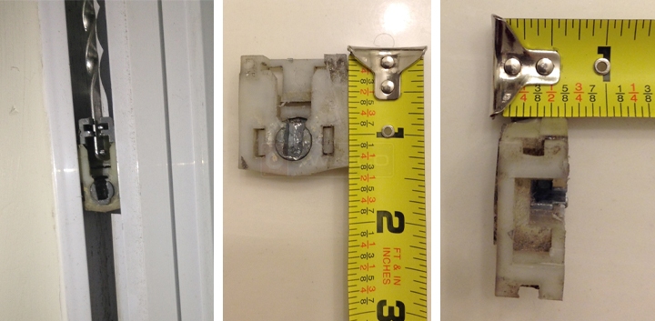 User submitted photos of window hardware.