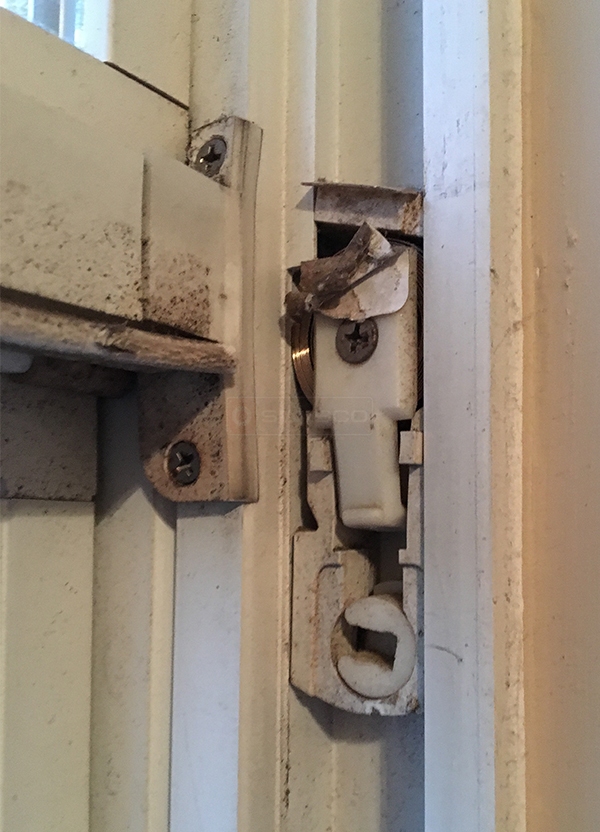 User submitted a photo of window hardware.