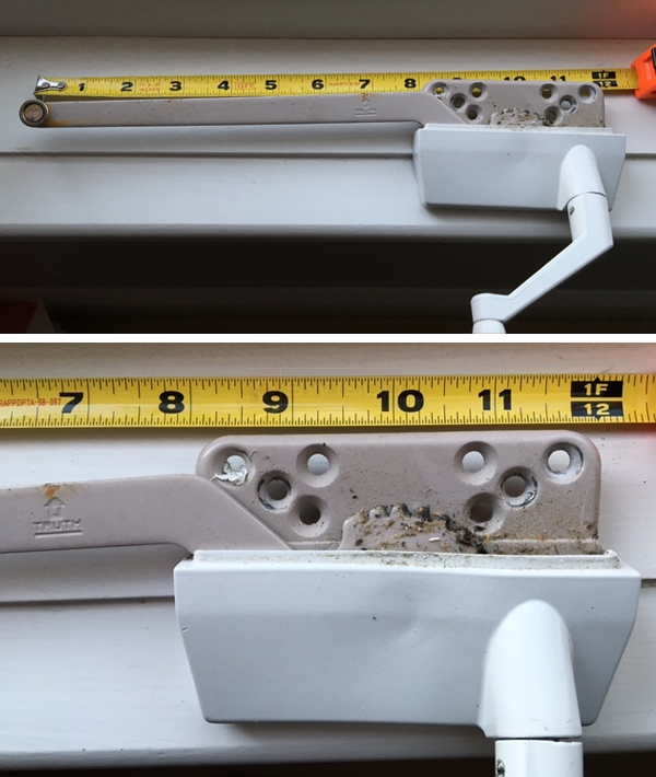 User submitted photos of a window operator.