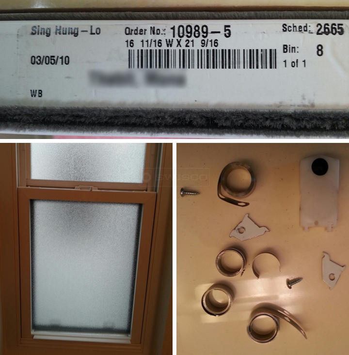 User submitted photos of window hardware.