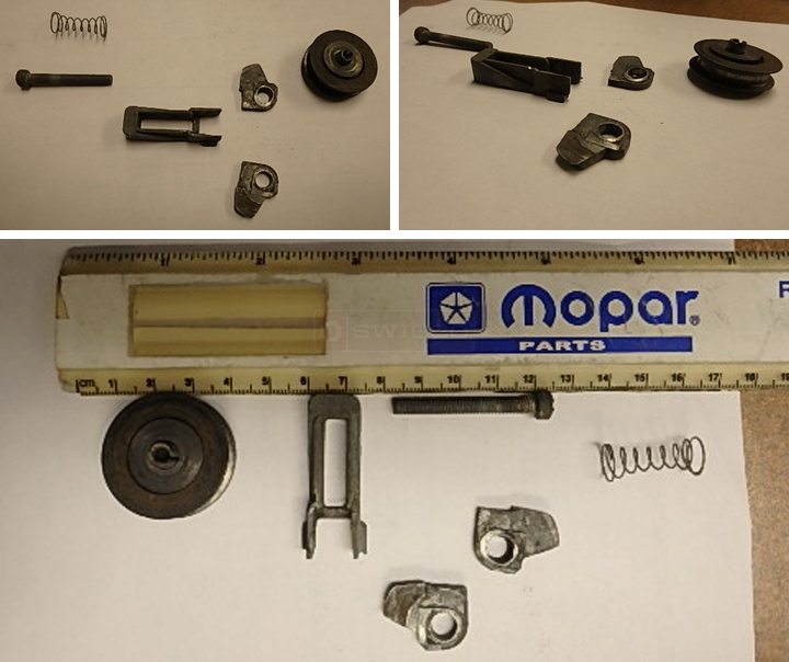 User submitted photos of patio door hardware.