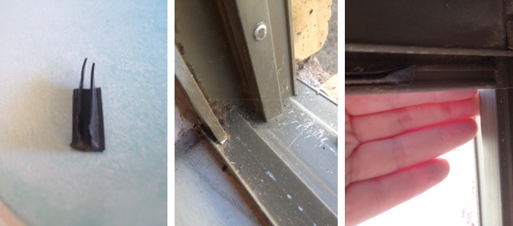 User submitted photos of window hardware.