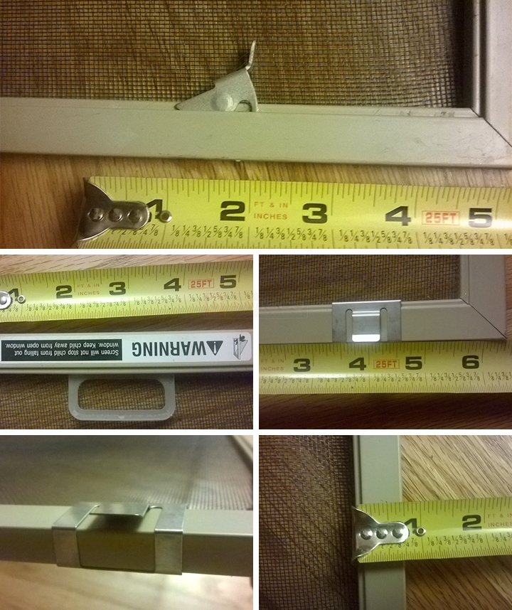 User submitted photos of window hardware.