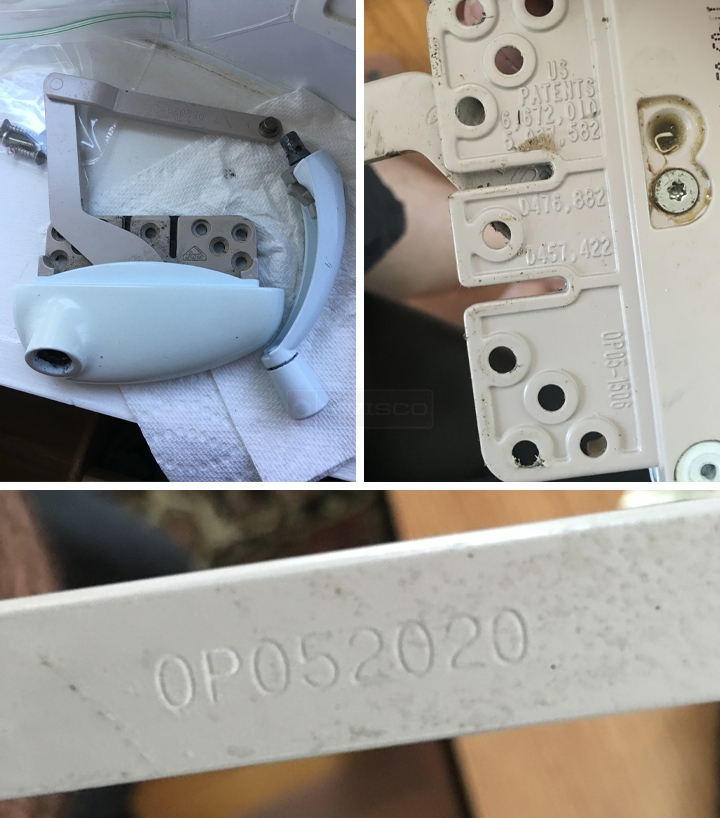 User submitted photos of a window operator.