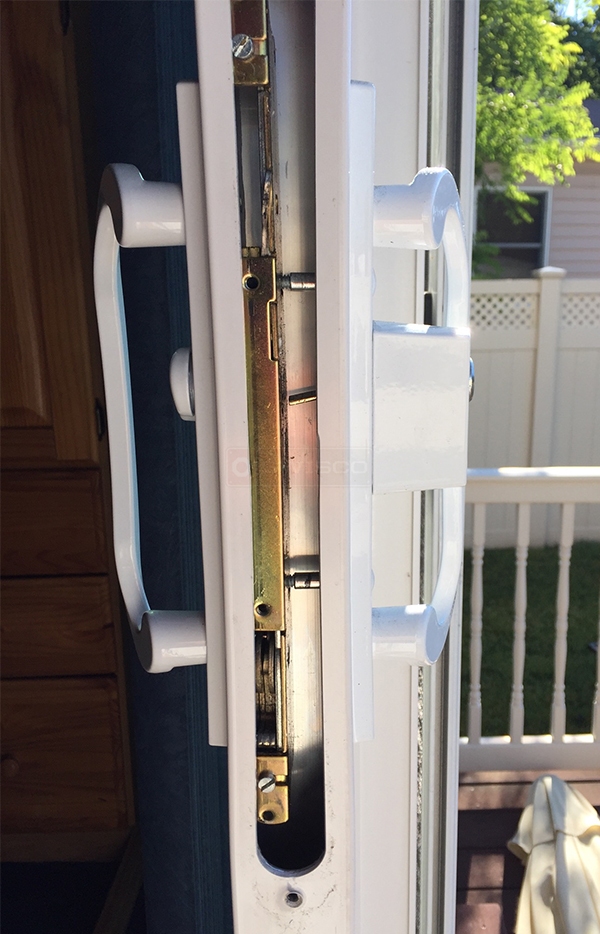 User submitted a photo of a patio door handle set.