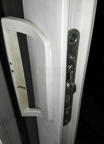 User submitted photos of patio door hardware.