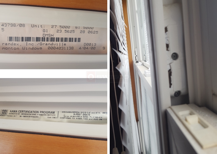 User submitted photos of window hardware.