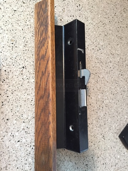 User submitted photos of patio door hardware.