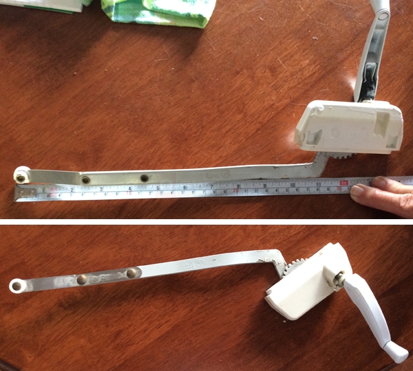 User submitted photos of a window operator.