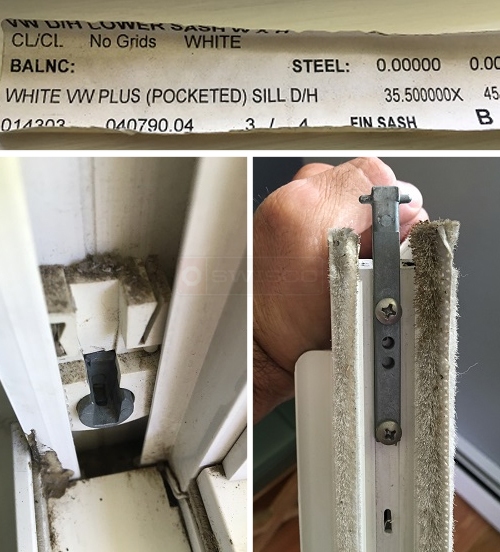 User submitted photos of window hardware.