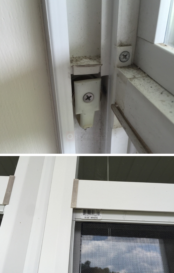 User submitted photos of window hardware.