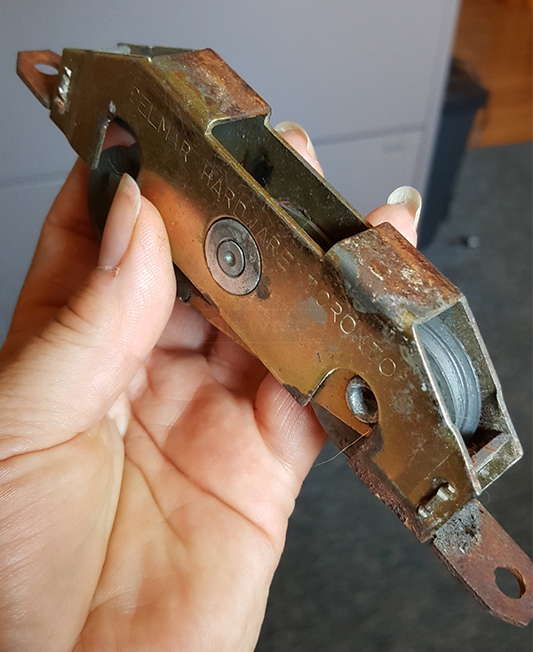 User submitted a photo of a patio door roller.