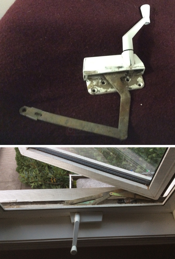 User submitted photos of a window operator.