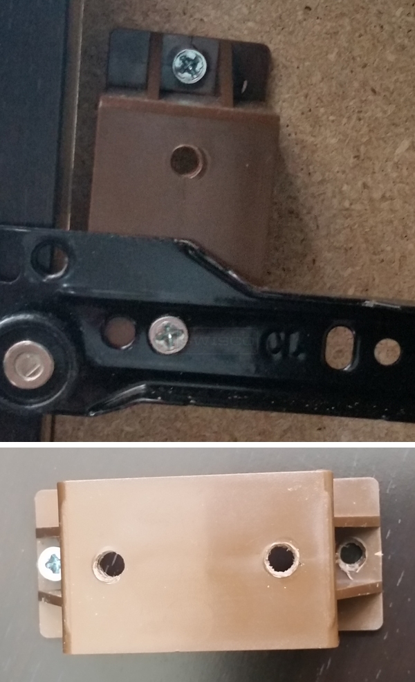 User submitted photos of drawer hardware.