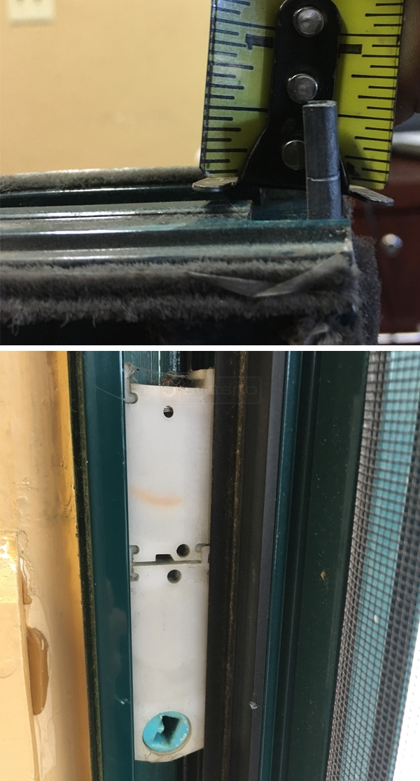 User submitted photos of window hardware.