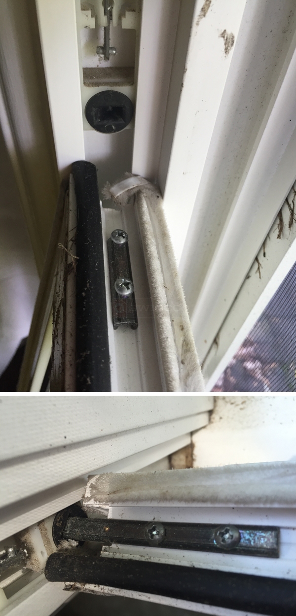 User submitted photos of window hardware.