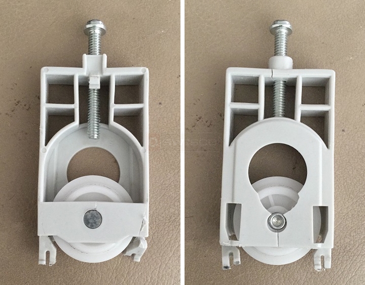 User submitted photos of a closet door roller.