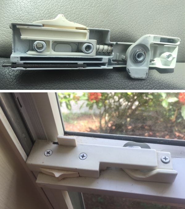 User submitted photos of a tilt latch.