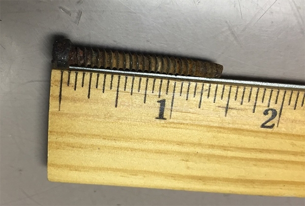 User submitted a photo of a screw.