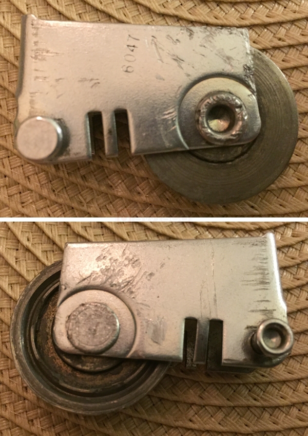 User submitted photos of patio door hardware.