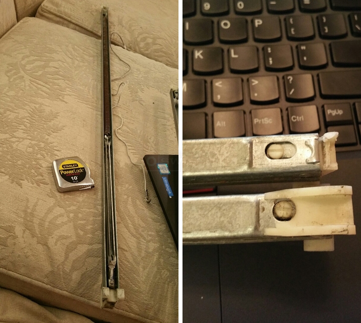 User submitted photos of a window balance.