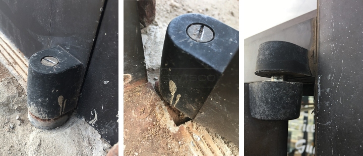 User submitted photos of commercial door hardware.