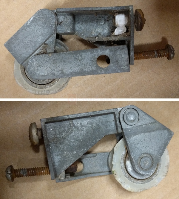 User submitted photos of a patio door roller.