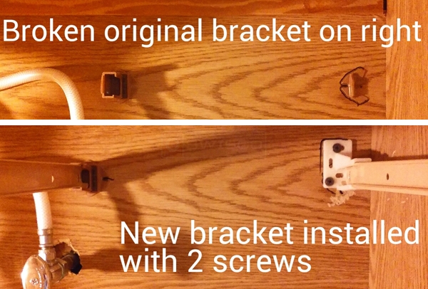 User submitted photos of drawer hardware.