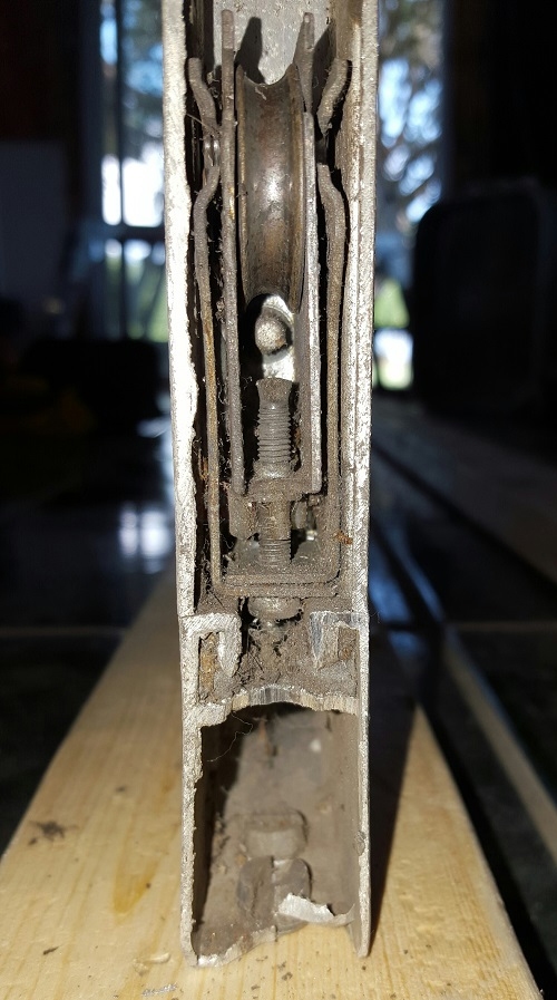 User submitted a photo of a patio door roller.