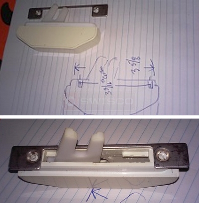 User submitted photos of window hardware.