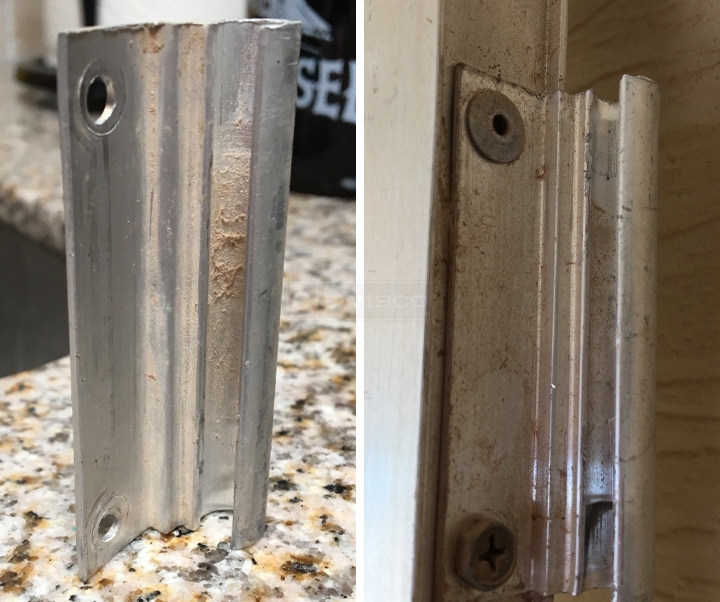 User submitted photos of screen door hardware.