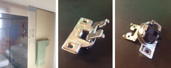 User submitted photos of cabinet hardware.