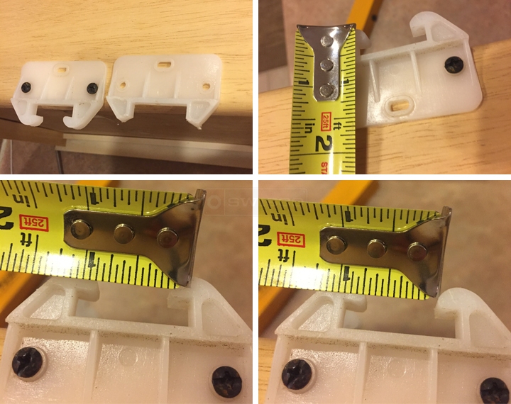 User submitted photos of a drawer guide.