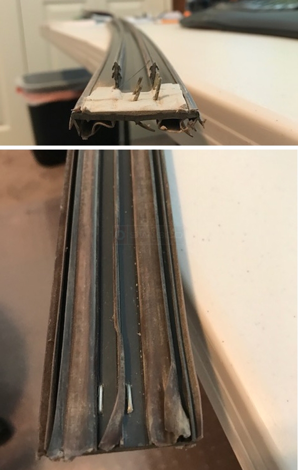 User submitted photos of a door sweep.