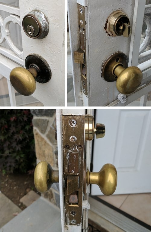 Security door handle