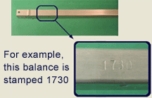 example of how to locate the stamp on a channel balance