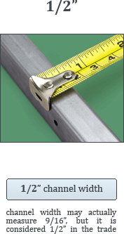 1/2 inch Wide Channel Balances