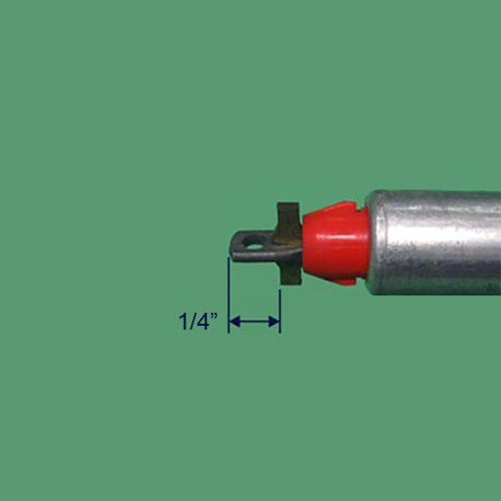 View of the S500 spiral balance with the tip slid all the way into the tube.