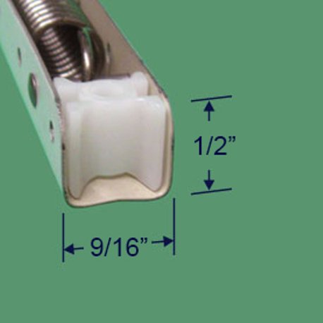 The dimensions of the channel of the S770 window balance.