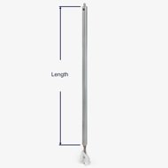 How to measure the tube length of the S300 spiral balance.