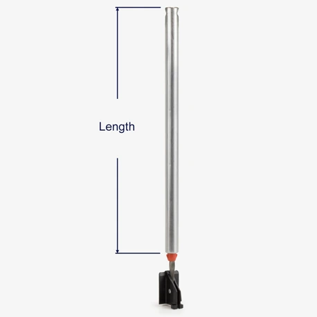 Tube length of the Series 200 spiral balance.