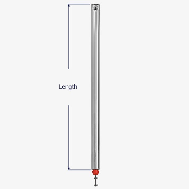 How to measure the tube length of the S600 spiral balance.