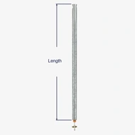 How to measure the length of the Series 400 spiral balance