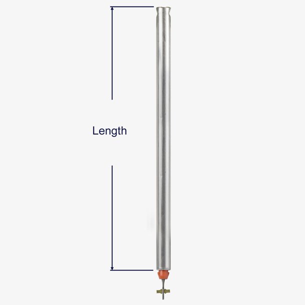How to measure the length of the Series 500 spiral balance.