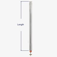 How to measure the length of the Series 500 spiral balance.